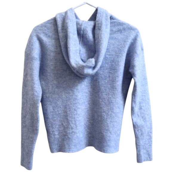 Vineyard Vines Sky Blue Wool Blend Hooded Pullover Sweater M Nautical Beach - Picture 5 of 9